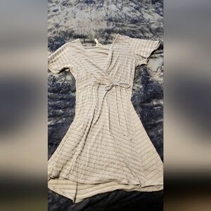 Blue and white sundress